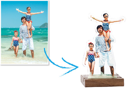 Portraitidee als Fotofigur Eine Portraitidee als Fotofigur drucken lassen