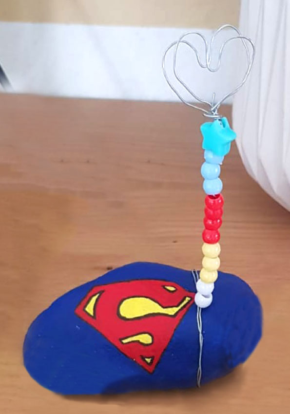 Vatertagsgeschenk Stein Superman